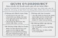 Quy Chuẩn QCVN 01:2020/BCT